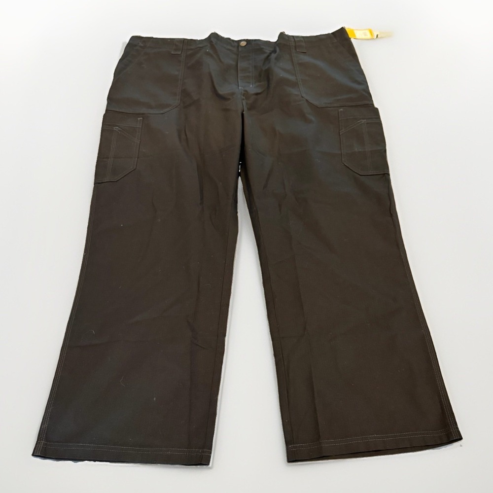 Carhartt Pants Men 3XL Short Black Ripstop Cargo Boot Cut Scrubs Work NWT